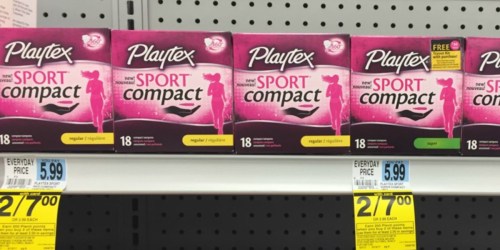 New $2.50/1 Playtex Sport Compact Tampons Coupon = Two FREE Boxes at Rite Aid + More