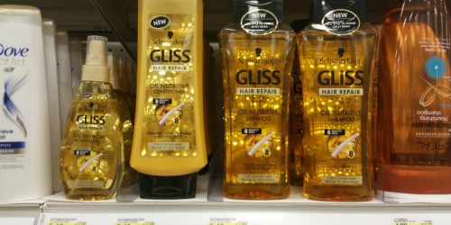 $9 in New Schwarzkopf Coupons = OVER 50% Off Gliss Hair Repair Products at Target