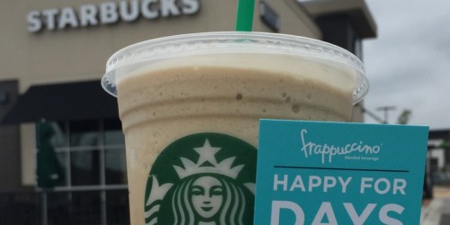 Starbucks Happy for Days Offer: Buy 4 Frappuccino Blended Beverages & Get 1 FREE