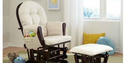 Stork Craft Glider Rocker w/ Ottoman Only $69