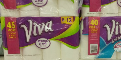 Target: Viva Giant Paper Towel Rolls 8-Packs Only $7.99 Each (Just 99¢ Per Giant Roll)