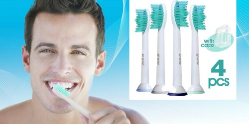 Amazon: 4-Pack Replacement Toothbrush Heads for Philips Sonicare Brush Handles Only $8