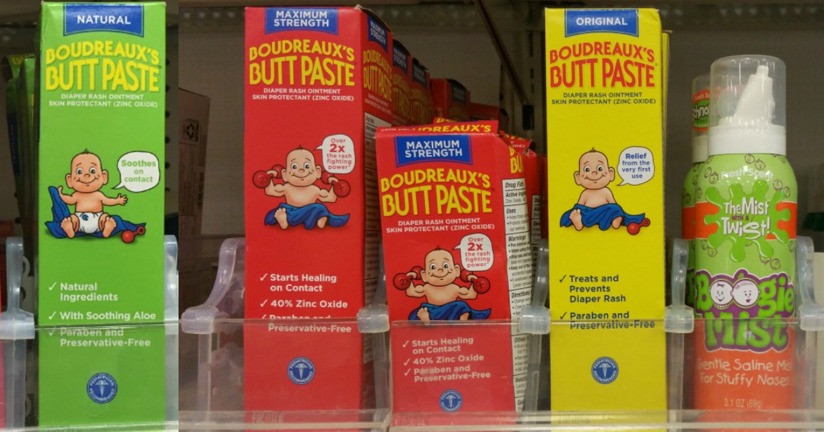 boudreaux's butt paste on shelf in store