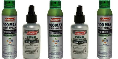 REI.com: Coleman 100 Max Deet Insect Repellent Spray Pump Only $1.85 (Regularly $11)