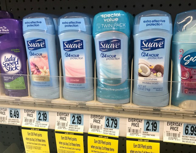 Rite Aid Suave Deodorant