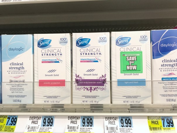 Rite Aid Secret Deodorant