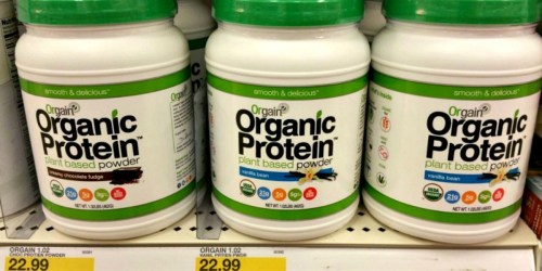 High Value $5/1 Orgain Protein Powder Coupon = Only $11.09 at Target (Regularly $22.99)