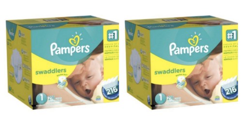 Amazon Family: Pampers Size 1 Diapers 216-Count Box Only $15.80 Shipped (7¢ Per Diaper)