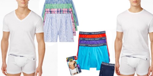 Macys.com: Men’s Polo Ralph Lauren Boxers OR Undershirt 4-Packs $20.29 (Just $5.07 Each)