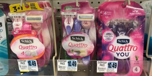 $14 Worth of New Schick Razor Coupons = ONLY 60¢ Per Pack at Rite Aid