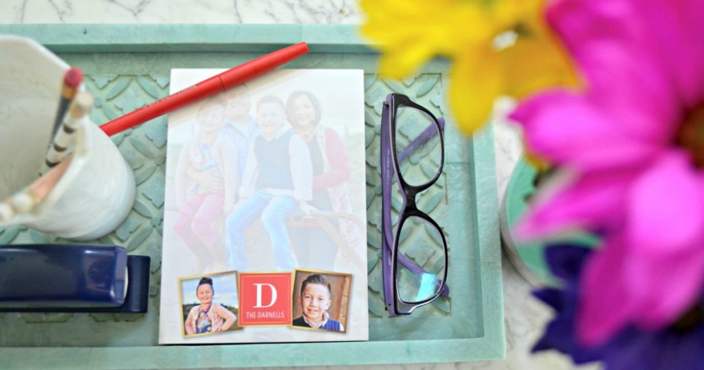 Custom notepad on table
