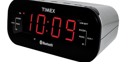 Amazon: Timex Bluetooth Dual Alarm Radio Alarm Clock Only $17.49 Shipped (Regularly $27+)