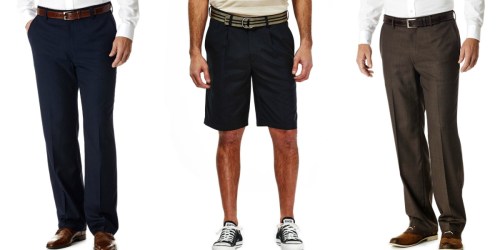 Haggar Men’s Dress Pants & Shorts Only $17.49 Shipped (Regularly $75)
