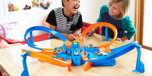 HUGE Hot Wheels Criss Cross Crash Track Set Only $30 – Great Reviews!