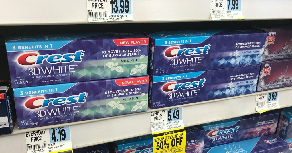 Rite Aid Crest Toothpaste