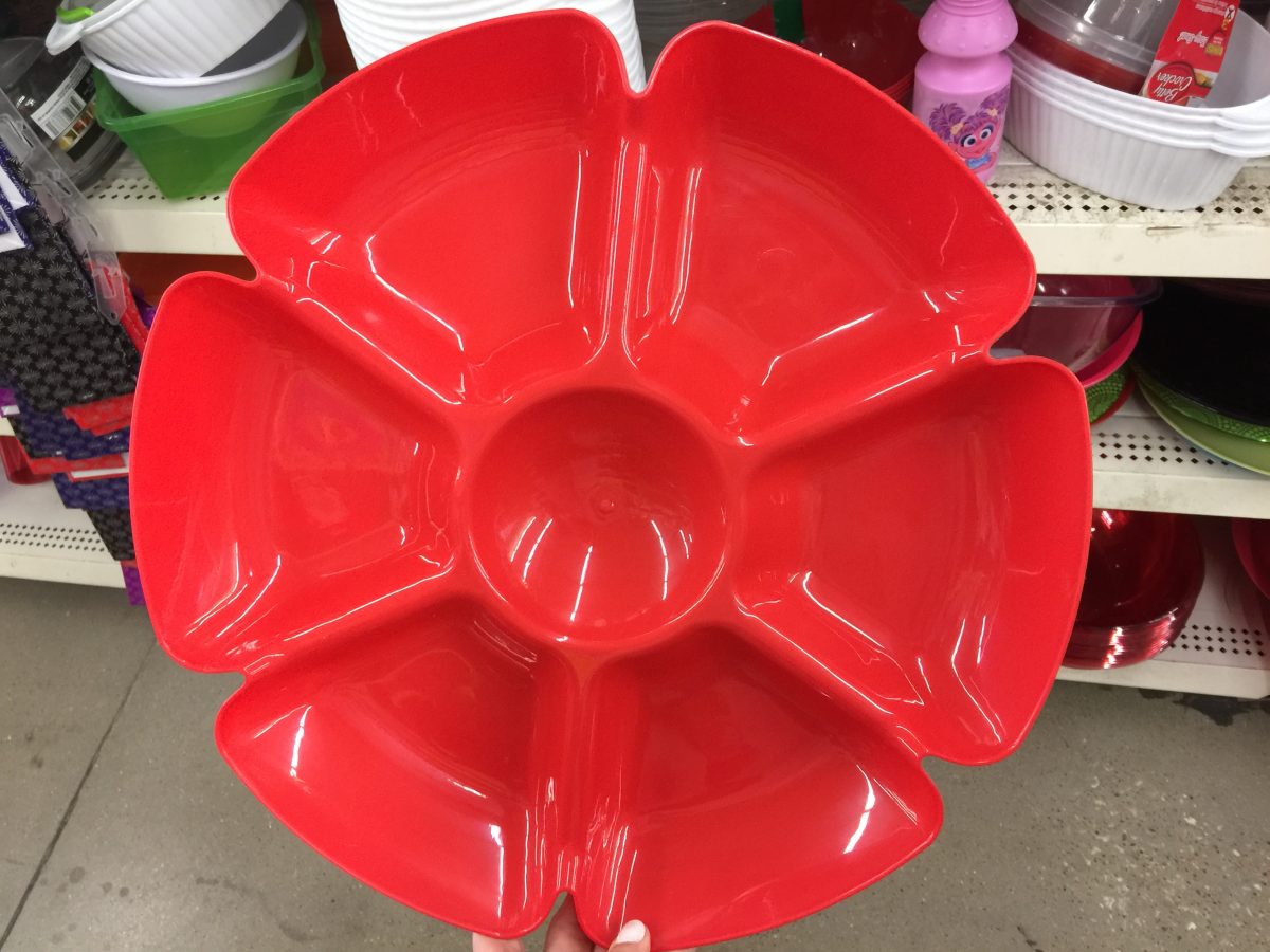 Dollar Tree vegetable tray