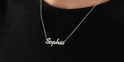 Zales Personalized Sterling Silver Necklaces ONLY $15.99 (Regularly $59+)