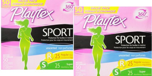 Amazon: Playtex Sport Tampons 50-Count Multi-Pack Only $6.08 Shipped