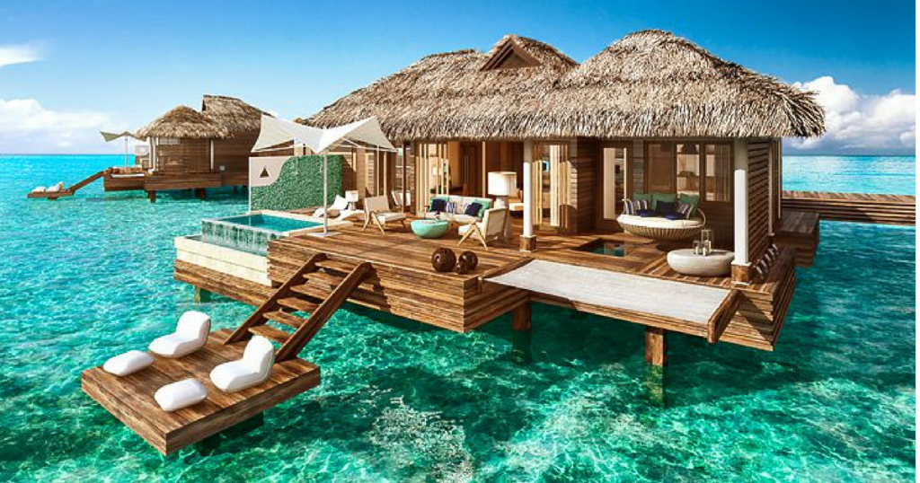 Sandals Resort Bungalow over the water