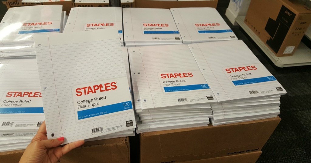 Staples Filler Paper