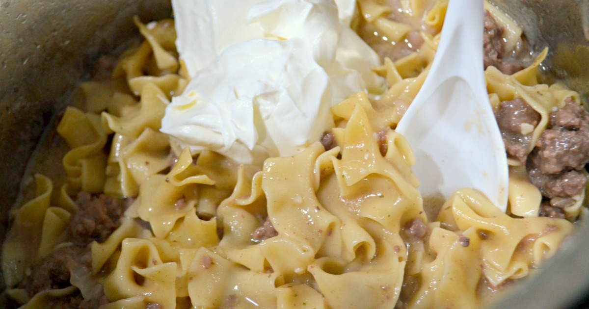 instant pot hamburger stroganoff recipe