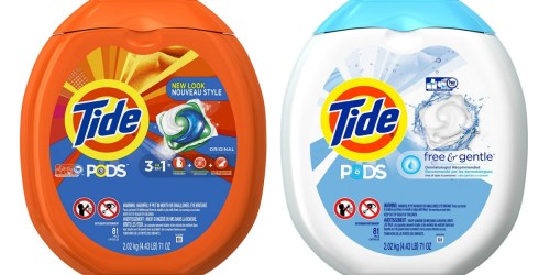 Amazon: Tide PODS Laundry Detergent 81-Count ONLY $13 Shipped (Just 16¢ Per POD)