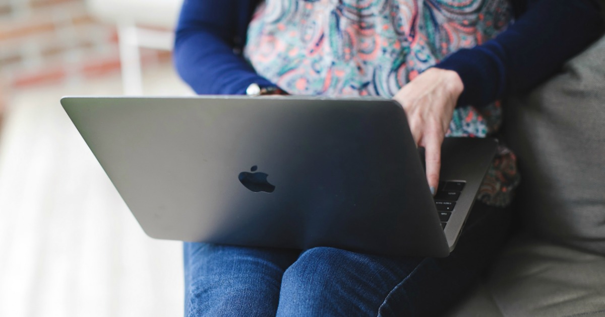 stitch fix review - Collin on a laptop
