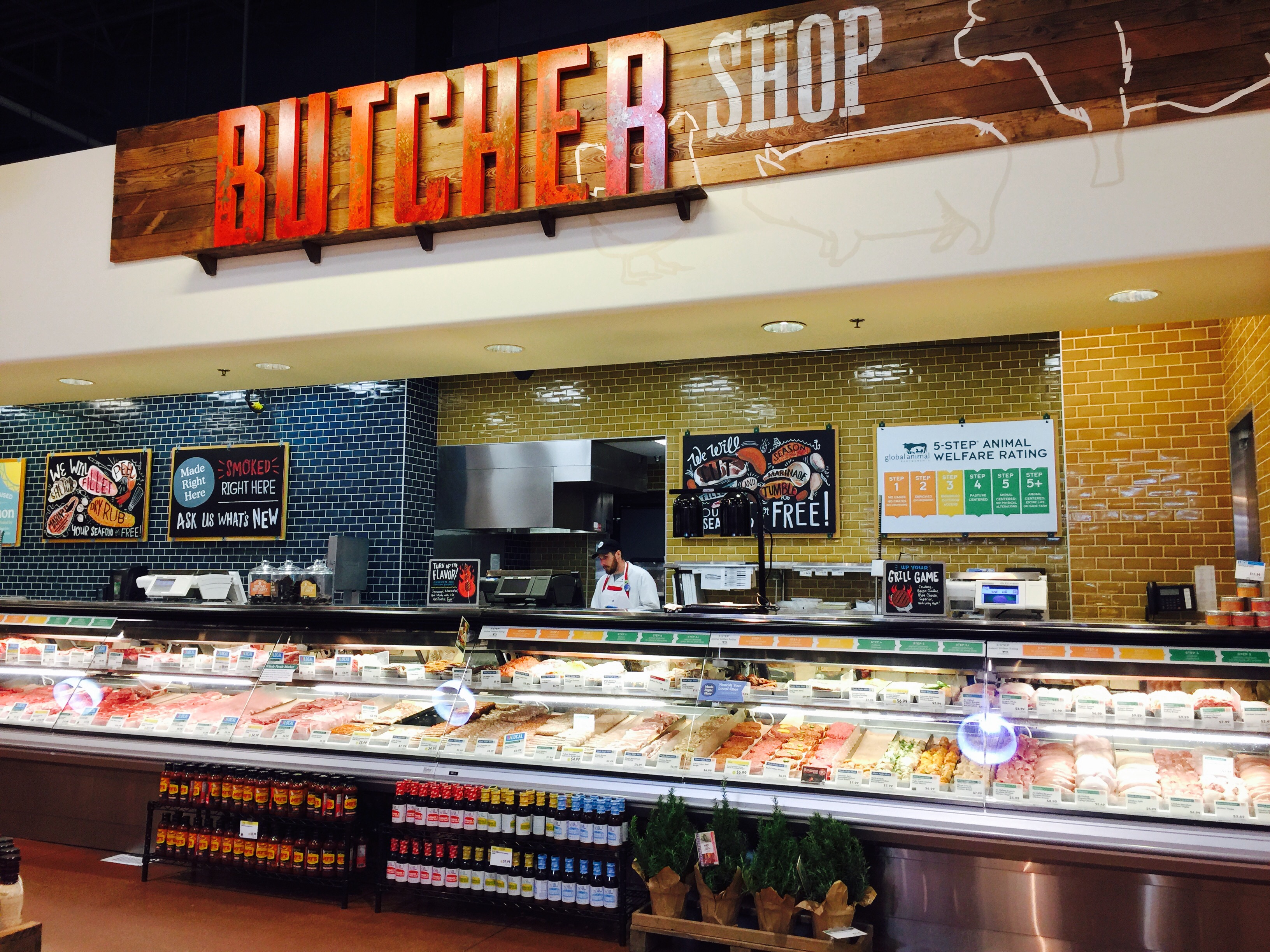 money-saving hacks at Whole Foods Market – butcher section of the store
