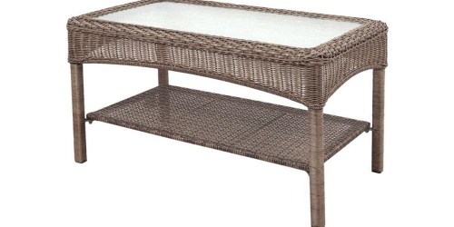 Home Depot: Martha Stewart Outdoor Wicker Coffee Table Only $32 Shipped (Regularly $129)