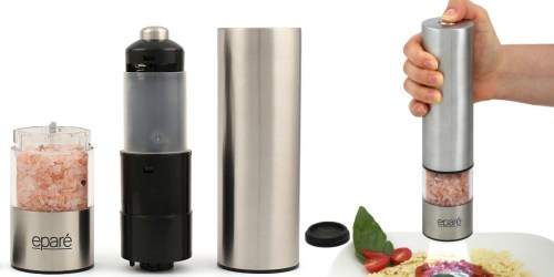 Amazon: Eparé Electric Pepper or Salt Mill Grinder Just $17.95 (Reg. $24.95) + More