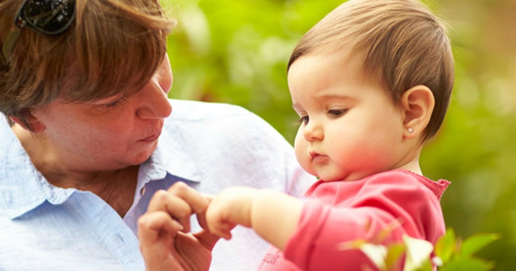 grandparent with baby