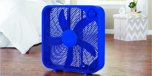 Walmart.com: Mainstays 20″ Box Fan ONLY $9.88 (Regularly $18.88)