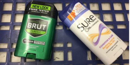 New $1/1 Sure & Brut Deodorant Coupons = Under $1 Deodorant at Various Stores