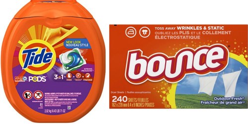 Amazon: Score 20% Off Laundry Detergent & Fabric Enhancers (Tide, Bounce & More)