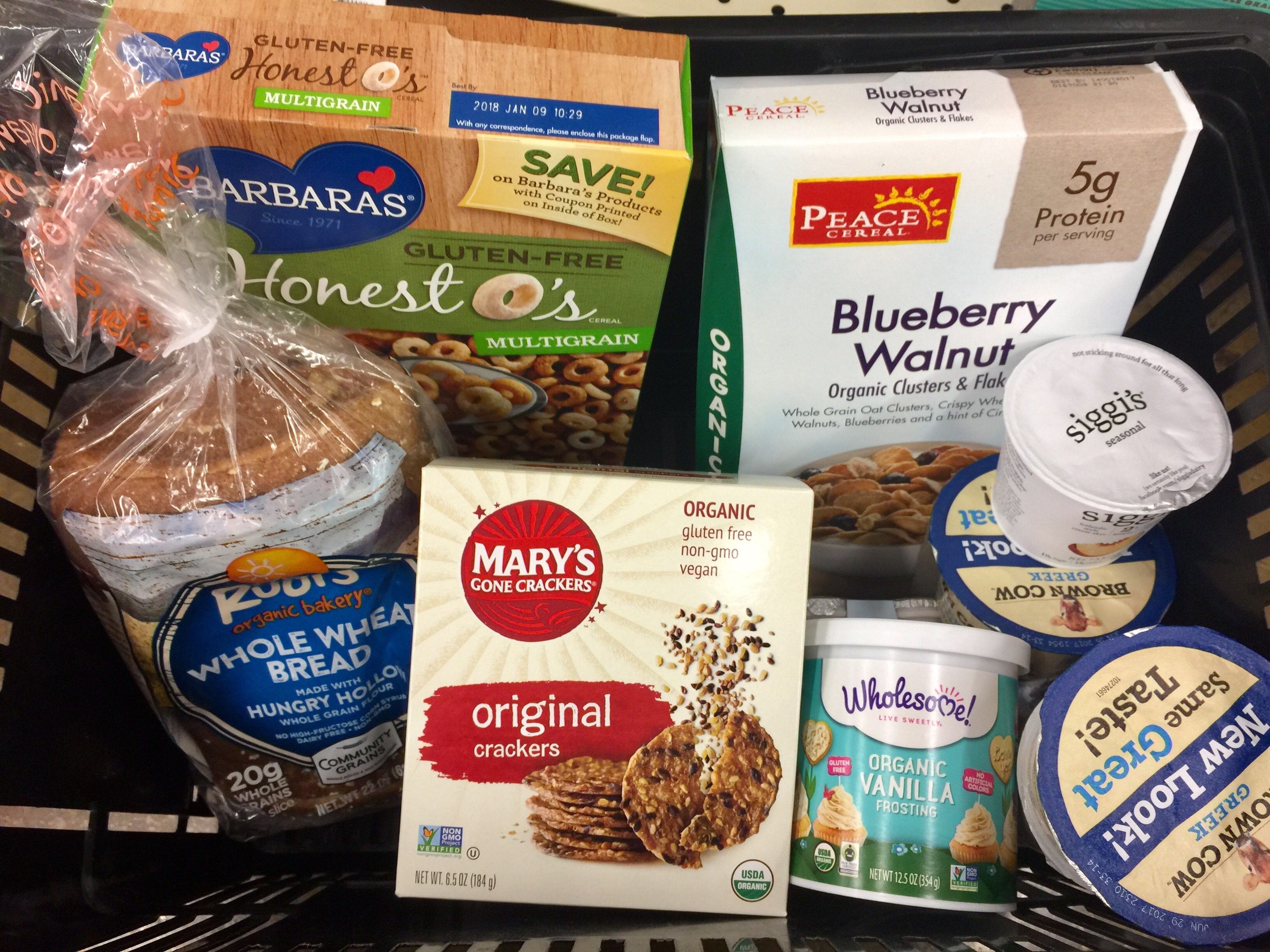 money-saving hacks at Whole Foods Market – basket of food items