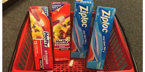 CVS: Hefty Slider & Ziploc Bags ONLY $1.50 Per Box