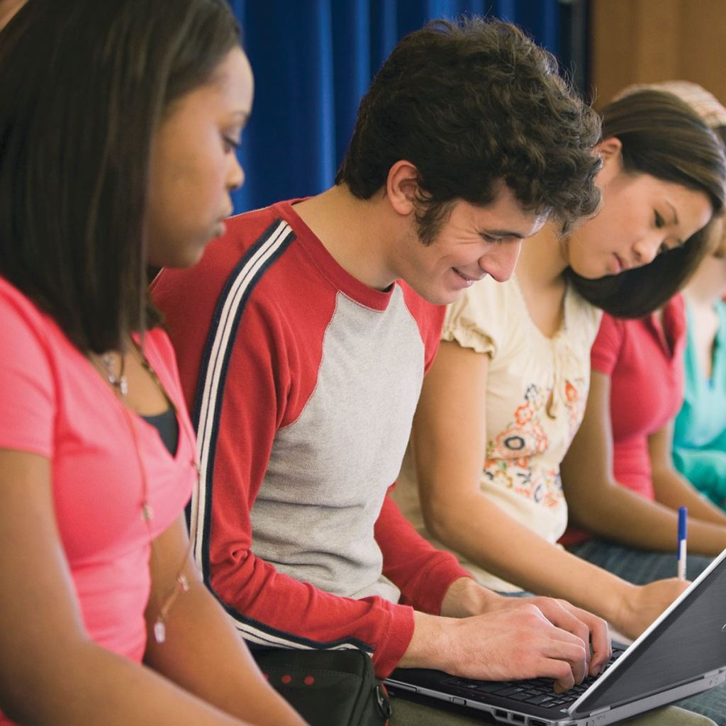 students studying