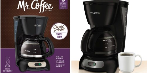 Walmart: Mr. Coffee 5-Cup Coffeemaker Only $5.60