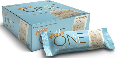 Amazon: Oh Yeah! ONE Birthday Cake Protein Bar 12-Pack Only $14.59 Shipped (Just $1.22 Per Bar)