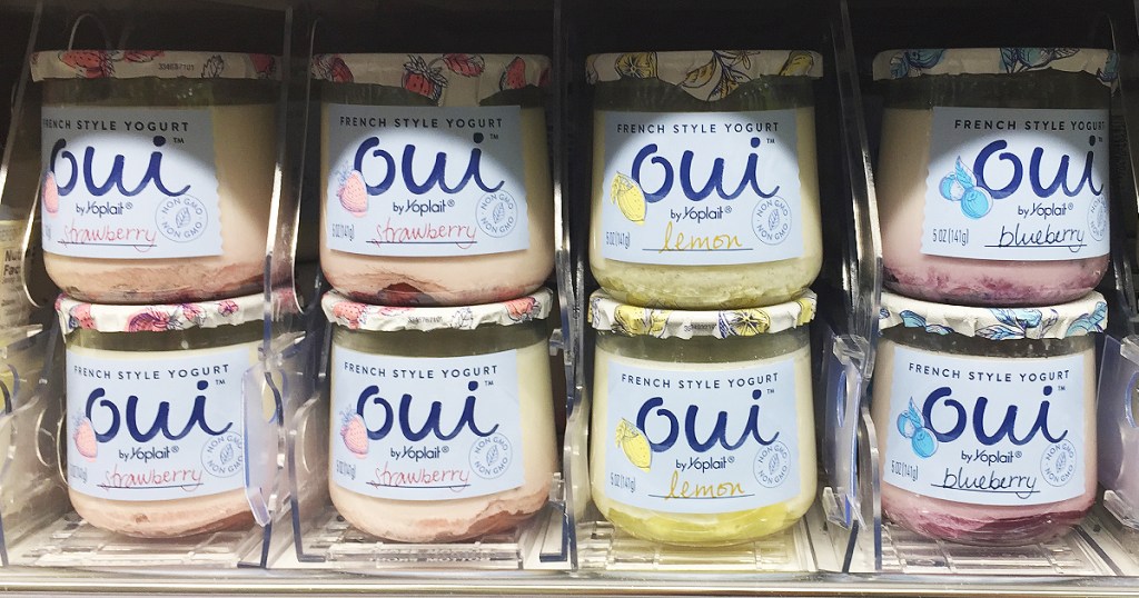 oui yogurts in store