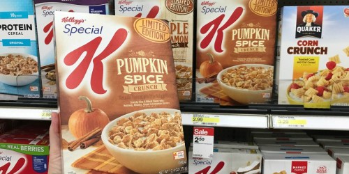 High Value $1/1 Special K Coupon = Pumpkin Spice Cereal Only $1.25 at Target