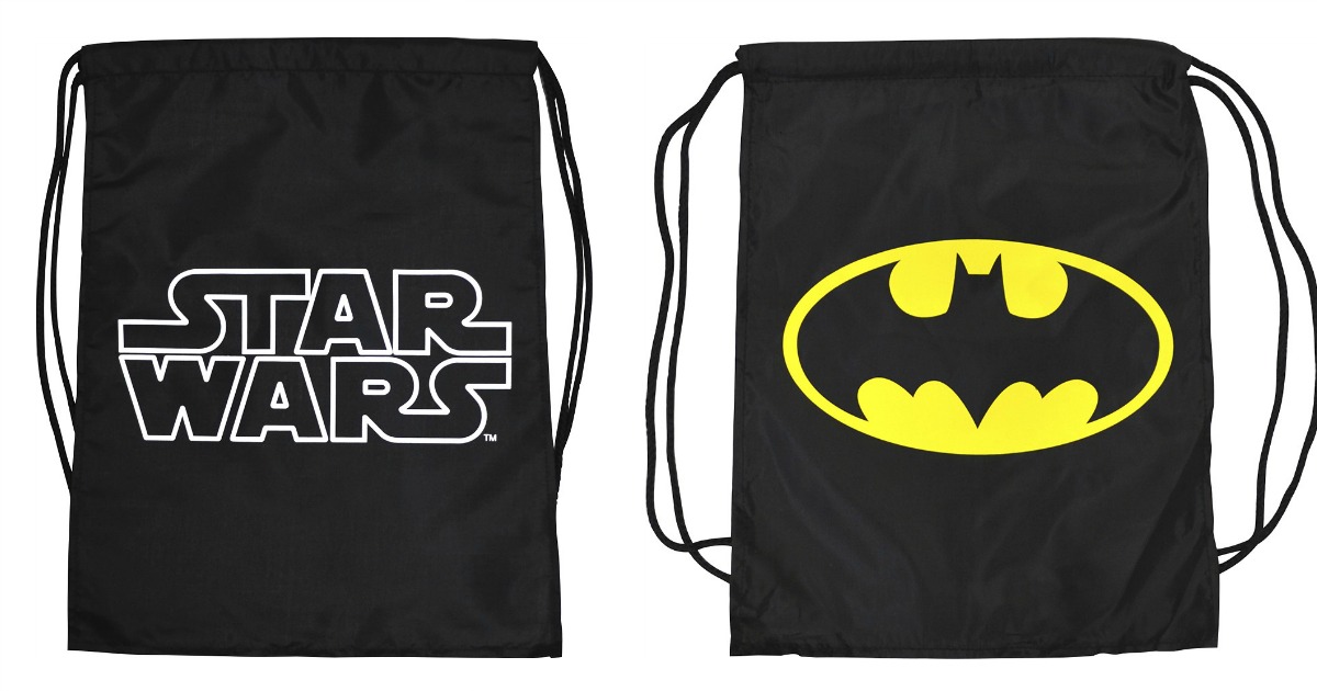  Batman and Star Wars Cinch Bags