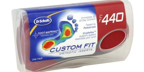 Dr. Scholl’s Custom Fit Orthotic Inserts Only $24.99 Shipped (Regularly $50) – After Rebate