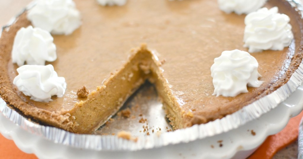 easy pumpkin pie with a graham cracker crust