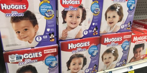 WHOA! Huggies Little Movers BIG Boxes Only $8.74 at Rite Aid After Rewards (Regularly $24)