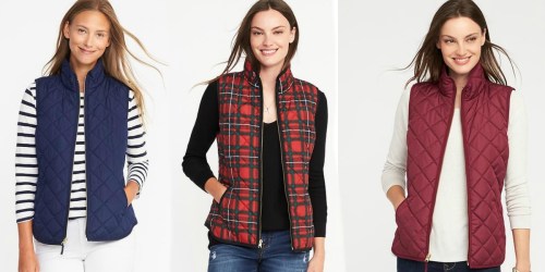 Old Navy Women’s Quilted Vest ONLY $9 (Regularly $35)
