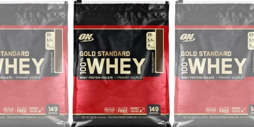 Vitacost: 100% Gold Standard Whey Protein Powder 10lb Bag Only $71.67 Shipped (Regularly $111)