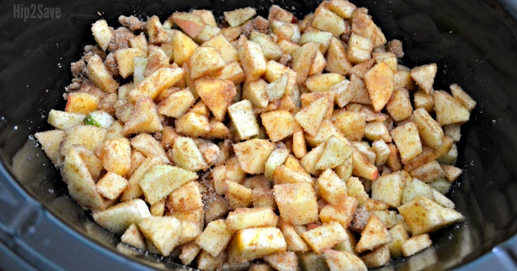 apples in a pan