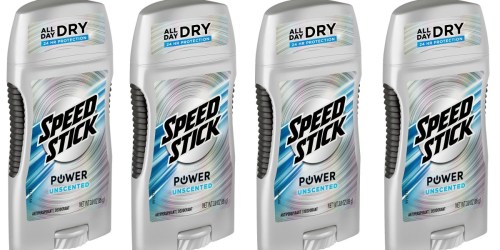 Amazon: Speed Stick Power Deodorant 6-Pack Only $8.93 Shipped (Just $1.49 Each)