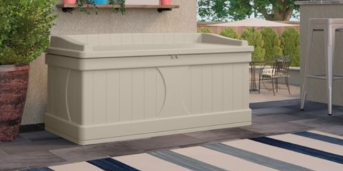 Walmart: Suncast 99 Gallon Storage Seat Deck Box Only $47.80 Shipped (Regularly $92)